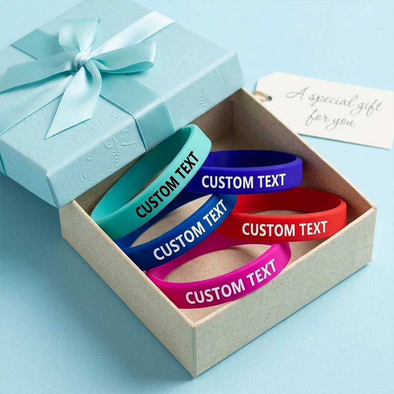Custom Silicone Wristbands, 200pcs Set for Personalization